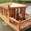 小型画舫船，景区游玩木船