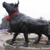 户外动物雕塑摆件铜牛定做华尔街牛大型铜牛摆件