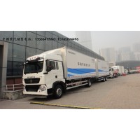 供应豪沃T5G曼技术340马力9.4米冷藏车价格