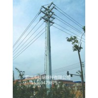 邵阳市10米直线钢杆 双回路15米耐张钢杆 钢杆基础