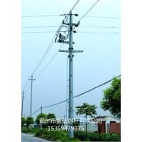 武汉市10kv金属钢杆 单回路10kv电力钢管杆 益瑞