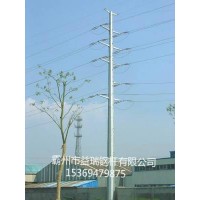 襄阳市电力输电18米直线钢杆 10kv-35kv来图订做生产