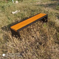 公园长凳 铸铝防腐木长条椅凳 现货供应