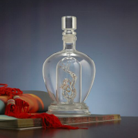 高硼硅耐高温玻璃酒瓶手工透明玻璃瓶