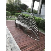上海塑景承制不锈钢座椅雕塑 步行街抽象椅子雕塑