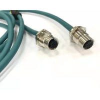 科迎法电气profinet协议连接器M12 4芯D型插头