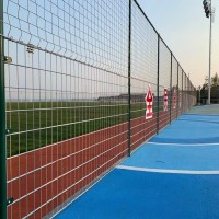 潍坊双夹丝球场护栏网 篮球场围网 足球场防护网订制