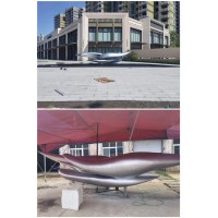 镇江公寓小区入口 拉丝不锈钢鱼雕塑工艺定制