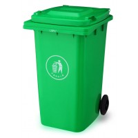 垃圾分类收纳240升环卫垃圾桶普通挂车可定制