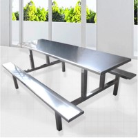 学校食堂用简约风不锈钢餐桌 使用性价比高 厂家供应批发