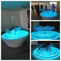 沈阳科技展厅 展示不锈钢汽车雕塑 灯光雕塑定制