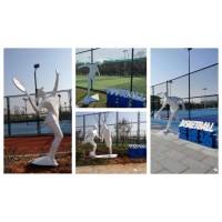 衡阳体育公园-球场奔跑者 人物雕塑摆件